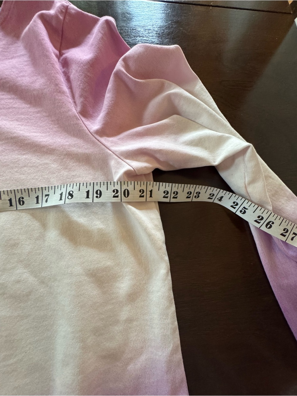Talbots Ombre Long Sleeve Tee in Pink & Purple Fade -100% cotton - Picture 5 of 7